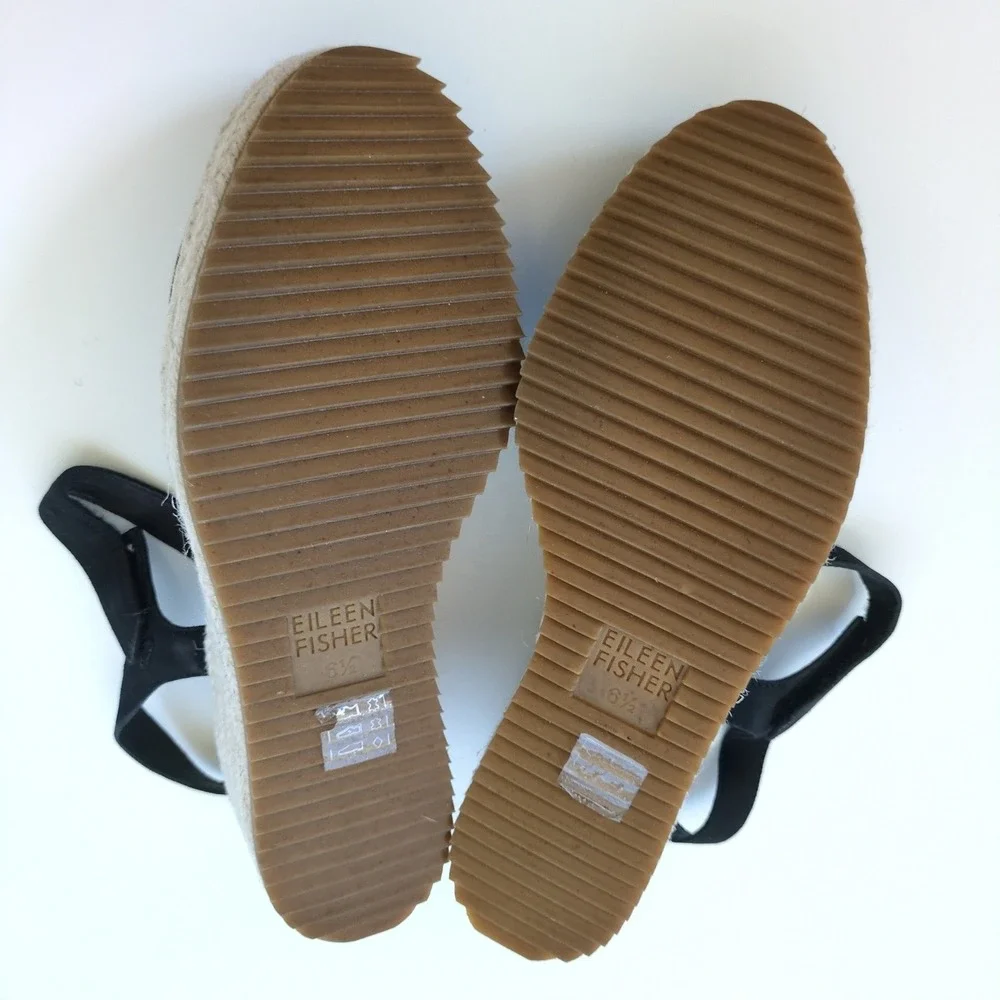 Eileen Fisher platform espadrille sustainable